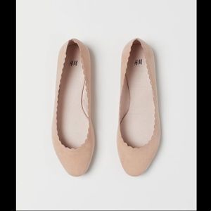 Pink Scalloped Flats